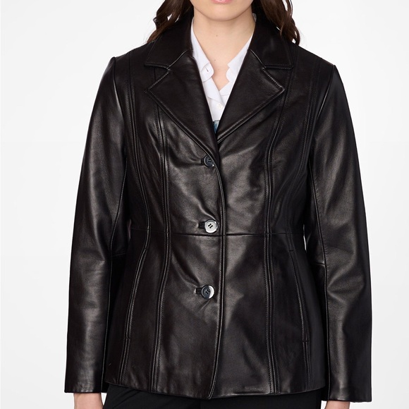 Wilson’s Leather Maxima Jill Thinsulate Leather Blazer. Size M. NWOT - Picture 4 of 12